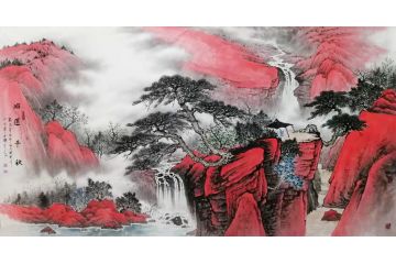 山水画名家黄开前新品《鸿运千秋》