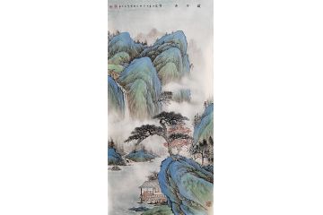 山水画名家黄开前新品《溪谷清音》
