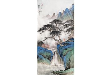 山水画名家黄开前新品《松溪高逸》
