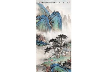 山水画名家黄开前新品《松溪》