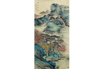 山水画名家黄开前新品《松峰高逸》