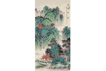山水画名家黄开前新品《山水清音》