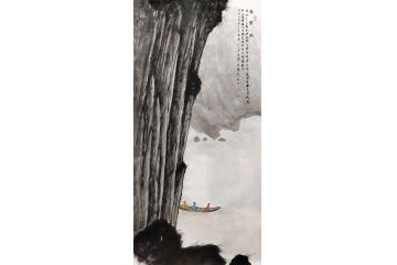 山水画名家黄开前新品《赤壁赋》
