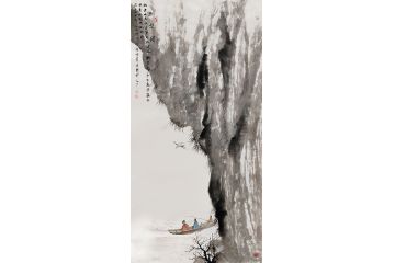 山水画名家黄开前新品《赤壁图》