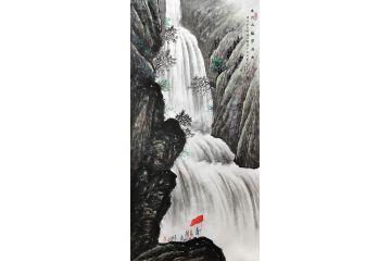 山水画名家黄开前新品《穷款》