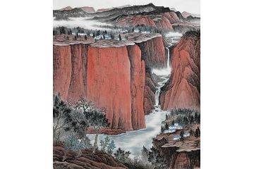 山水画名家黄开前新品《穷款》