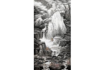 山水画名家黄开前新品《大岳千秋》