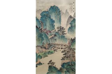 山水画名家黄开前新品《溪谷清音》