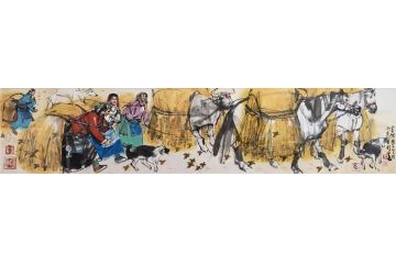 中美协会员史国良人物画《金秋》