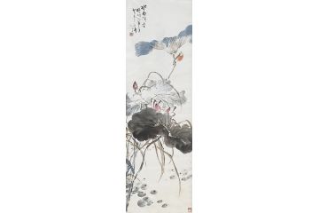 当代实力派名家王雪涛花鸟画《水面闻香》