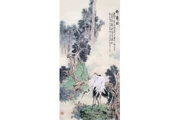 秦易新品力作花鸟画新品《长寿图》