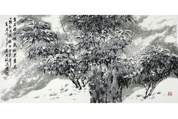 石荣禄新品国画花鸟画竹子《咏竹》