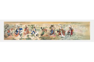 香港国画院院长叶大隐新品人物画《八仙神通图》