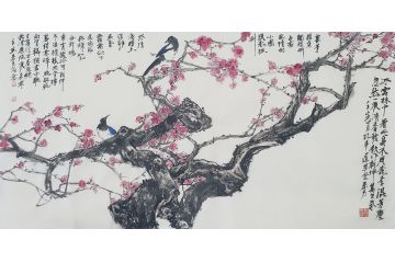 秦易新品力作花鸟画新品《穷款》