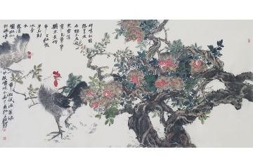 秦易新品力作花鸟画新品《穷款》