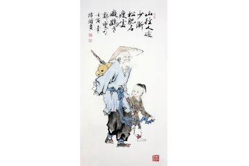 中美协会员王津浦作品《仙翁》