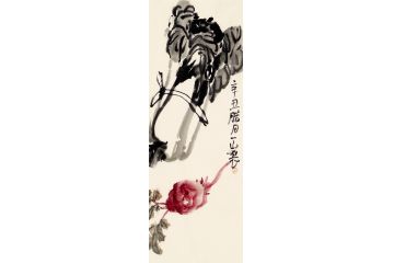 实力派画家一山写意花鸟画《白菜图》