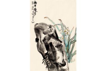 实力派画家一山写意花鸟画《画中仙子》