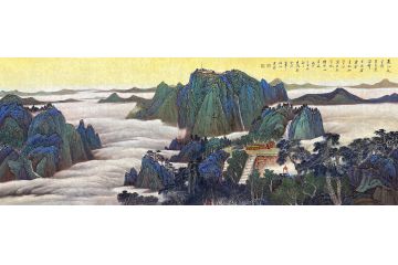 香港国画院院长叶大隐新品力作《道人庭宇静》