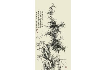 石荣禄新品写意花鸟画竹子图《惟有竹为君子伴》