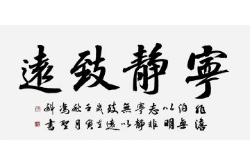 中书协会员冯圣科新品书法作品《宁静致远》