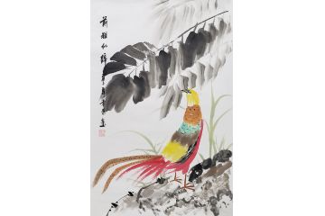 常为新品写意花鸟画《前程似锦》