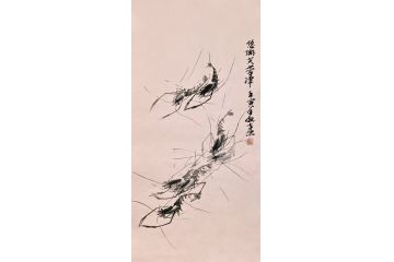 一级美术师徐世忠新品水墨画《悠游芙蓉潭》
