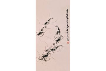一级美术师徐世忠新品水墨画《自在悠游水底》
