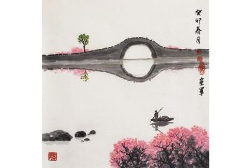 山水画小品 王建军新品力作山水画《穷款
