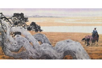 中美协会员曹小钦人物画《纵横千古》