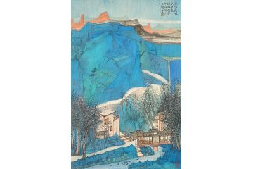 中美协会员黄天胜新品山水画《写出灵性品自高》
