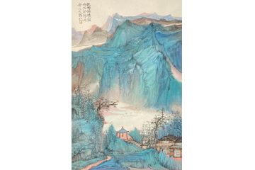 中美协会员黄天胜新品山水画《乾坤锦绣园》