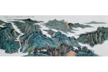 江苏美协会员王世银新品山水画《身在白云中》