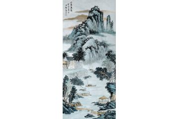 江苏美协会员王世银新品山水画《山居逸情》