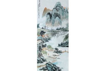 江苏美协会员王世银新品山水画《溪山雅居》