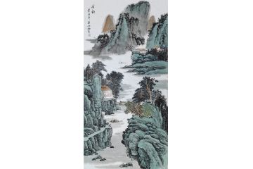 江苏美协会员王世银新品山水画《清音》