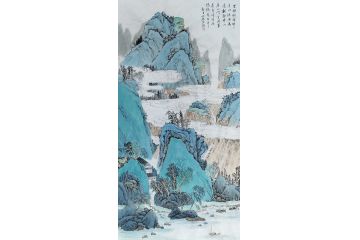 江苏美协会员王世银新品山水画《清泉有声》