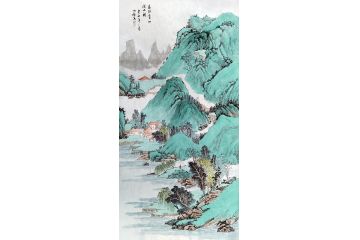 江苏美协会员王世银新品山水画《幽竹深处有人家》