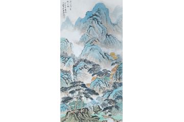 江苏美协会员王世银新品山水画《溪山清秀》