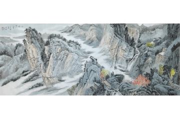江苏美协会员王世银新品山水画《山水清音》