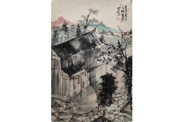 【收藏精品】“双会员”辛有芳山水画作品《穷款》