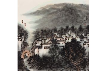 大红袍画家陈春芳老师作品《雨霁》（五）