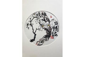 当代潜力艺术家刘振平写意花鸟画《故园》