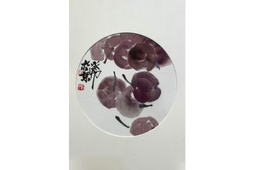 当代潜力艺术家刘振平写意花鸟画《硕果》