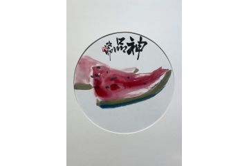 当代潜力艺术家刘振平写意花鸟画《神品》