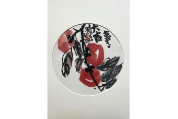 当代潜力艺术家刘振平写意花鸟画《大吉事》