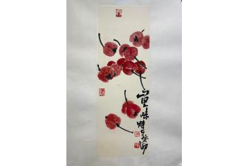 当代潜力艺术家刘振平写意花鸟画《山里味》（二）