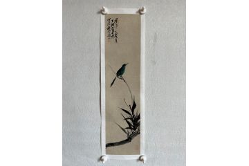 中美协画家辛有芳新品花鸟画《静待》