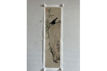 中美协画家辛有芳新品花鸟画《盼归》