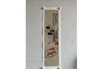中美协画家辛有芳新品花鸟画《嫣红》